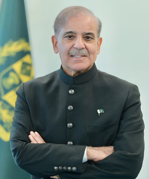 Prime Minister of Pakistan Mian Muhammad Shehbaz Sharif at an official PIMEC event